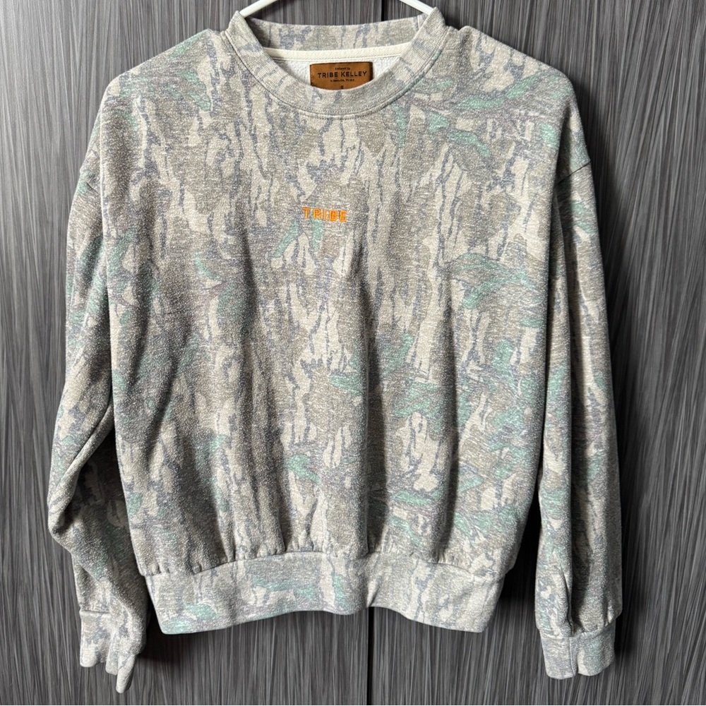 Tribe Kelley x Greenleaf Mossy Oak Butter Camo Crew